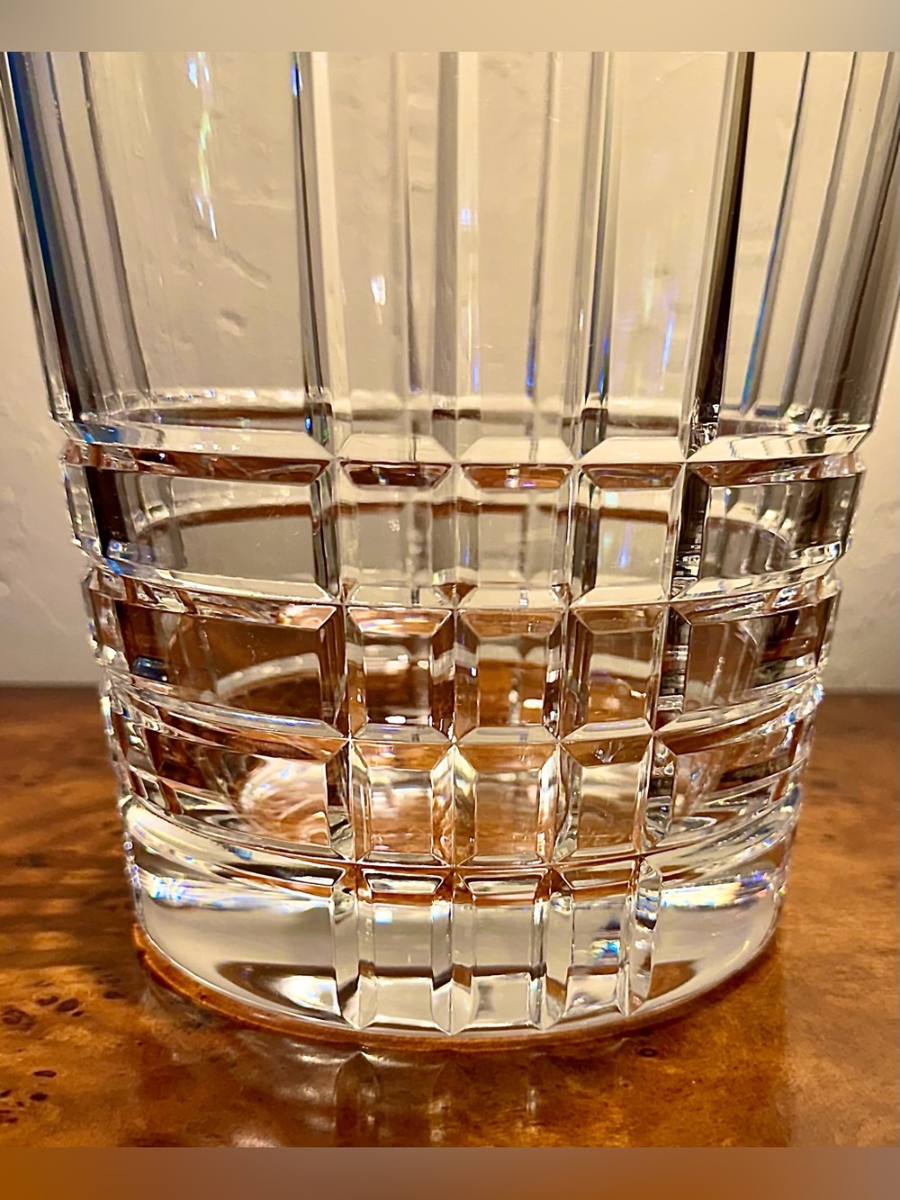Tiffany & Co. Large Crystal Champagne Bucket - Plaid Pattern - - Picture 3 of 12